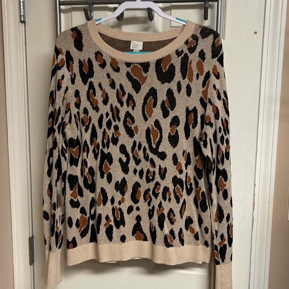 A New Day Cheetah women’s sweater